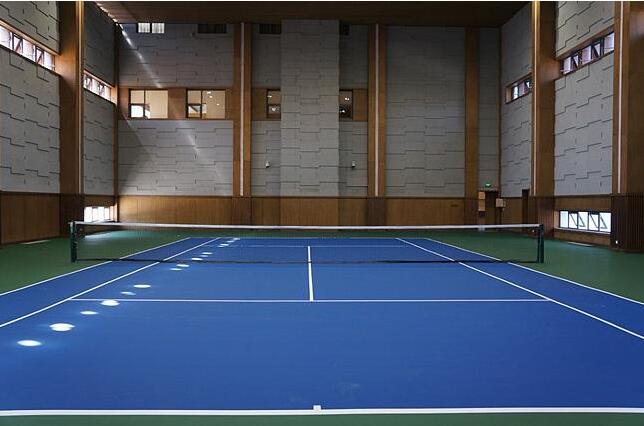 室内网球场地面施工