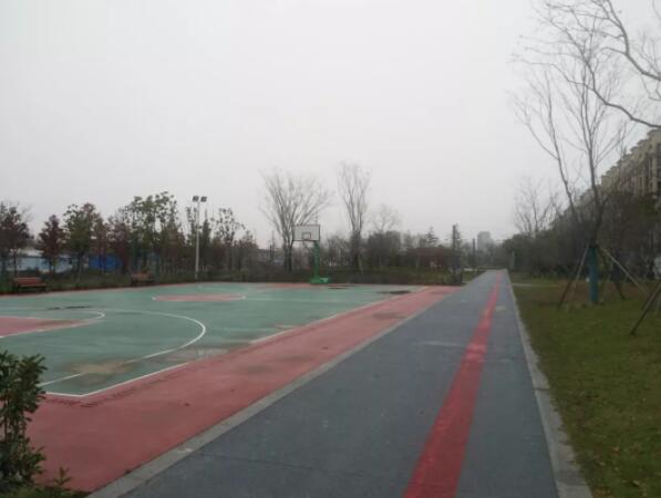 如泰运河北侧（文江桥-张陈村）健身步道、篮球场