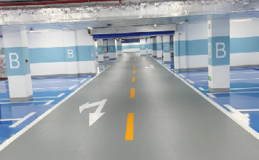 长沙市平吉上府地坪漆及交通设施工程
